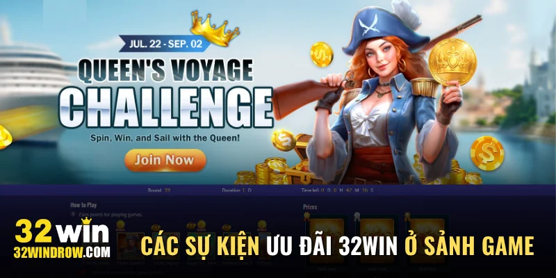 Các sự kiện ưu đãi 32Win ở sảnh game