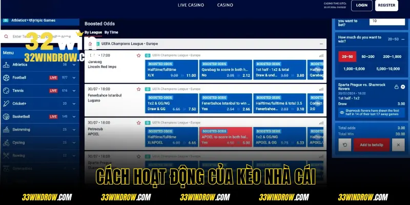 Cách hoạt động của kèo nhà cái