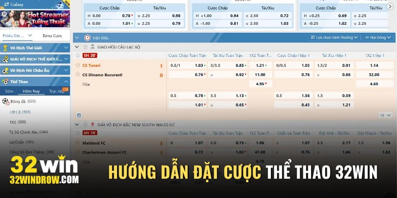 Hướng dẫn đặt cược thể thao trực tuyến