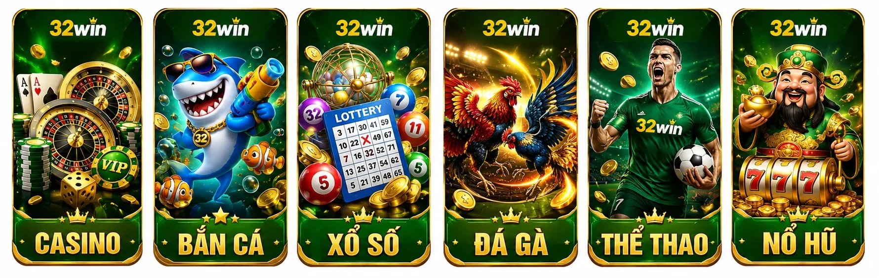 danh mục trò chơi tại 32win